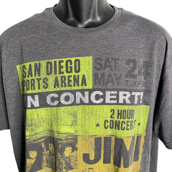 Stone Free Jimi Hendrix Crewneck T Shirt XL Grey Short Sleeve Graphic Concert - Picture 2 of 7